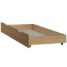 Cama litera de madera maciza Fred 190x90/120 cm