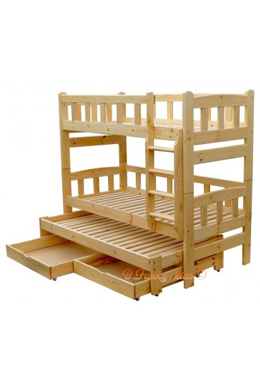 Milanuncios - Litera madera basic con cajones 90x190
