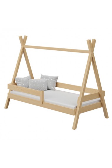 Cama de madera de pino macizo TIPI 180x90 cm