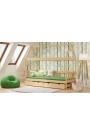 Cama infantil de madera de pino macizo Casita 160x80 cm