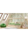 Cama infantil de madera de pino macizo Casita 160x80 cm