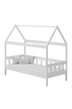 Cama infantil de madera de pino macizo Casita 160x80 cm