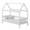 Cama infantil de madera de pino macizo Casita 160x80 cm