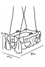 Cuna moisés mimbre colgante