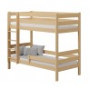 Cama litera de madera maciza Casper 190x80 cm