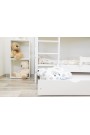 Cama litera de madera maciza Casper 200x80 cm