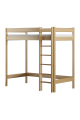 Cama alta de madera de pino macizo
