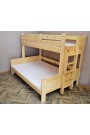 Cama litera de madera maciza Basilio