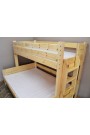 Cama litera de madera maciza Basilio