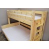 Cama litera de madera maciza Basilio