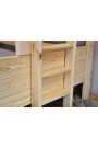 Cama litera de madera maciza Basilio