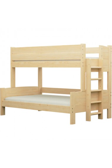 Cama litera de madera maciza Basilio