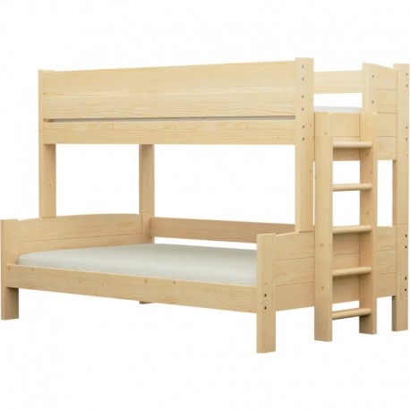 Cama litera de madera maciza Basilio