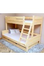 Cama litera de madera maciza Luis