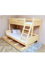 Cama litera de madera maciza Luis
