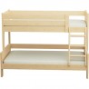 Cama litera de madera maciza Luis
