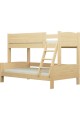 Cama litera de madera maciza Luis