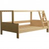 Cama litera de madera maciza Luis