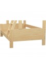 Cama litera de madera maciza Luis