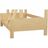 Cama litera de madera maciza Luis