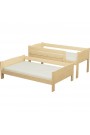 Cama litera de madera maciza Luis