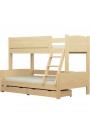 Cama litera de madera maciza Luis
