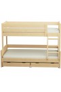Cama litera de madera maciza Luis