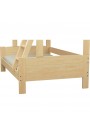 Cama litera de madera maciza Luis