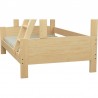 Cama litera de madera maciza Luis