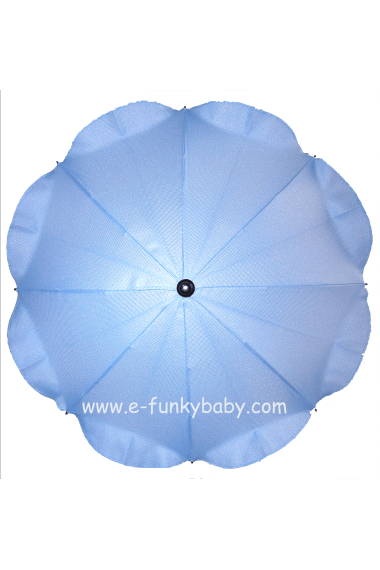 Parasol sombrilla para carrito azul