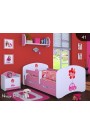 Cama infantil Happy Rosado Colección con cajón y colchón 140x70 cm