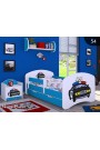 Cama infantil Happy Azul Colección con cajón y colchón 140x70 cm