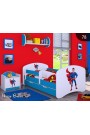 Cama infantil Happy Azul Colección con cajón y colchón 140x70 cm