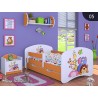 Cama infantil Happy Naranja Colección con cajón y colchón 140x70 cm