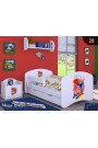 Cama infantil chico Colección Dibujos con cajón y colchón 140x70 cm